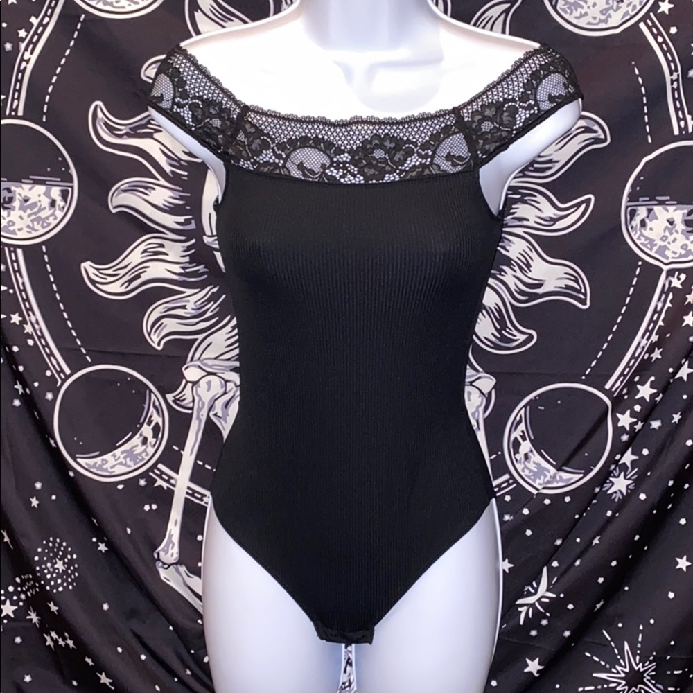 Black Lace bodysuit!